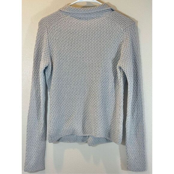 Boden Lightweight Chunky Knit Gray Cottagecore Cardigan Sweater Women's 8US - Picture 3 of 9